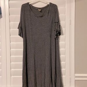 Striped dress size medium